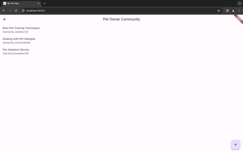 Pet App – screenshot 3