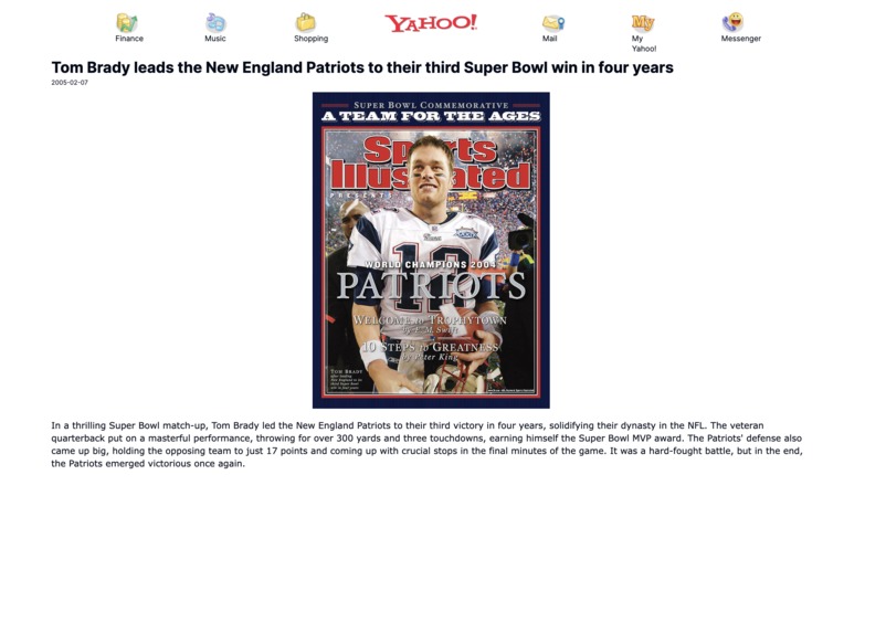 Yahoo! Time Capsule – screenshot 4