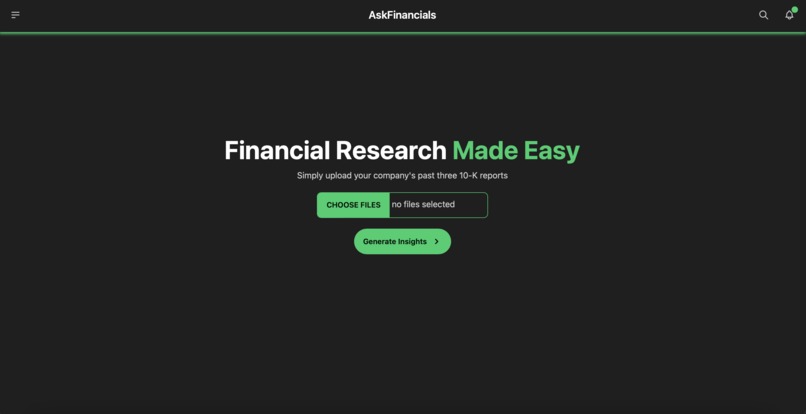AskFinancials – screenshot 1
