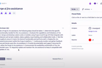 Forge Jira issue AI assistance app