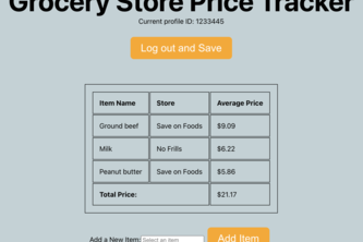 Grocery Store Price Tracker