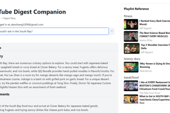 Youtube Digest Companion