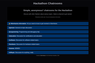 Hackathon Chatrooms